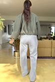 Made in Italy Beluga Soft Crop Bomber Jacket Khaki /15 =